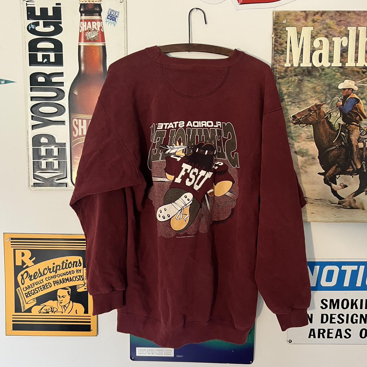American Vintage Men's Burgundy Sweatshirt (3)