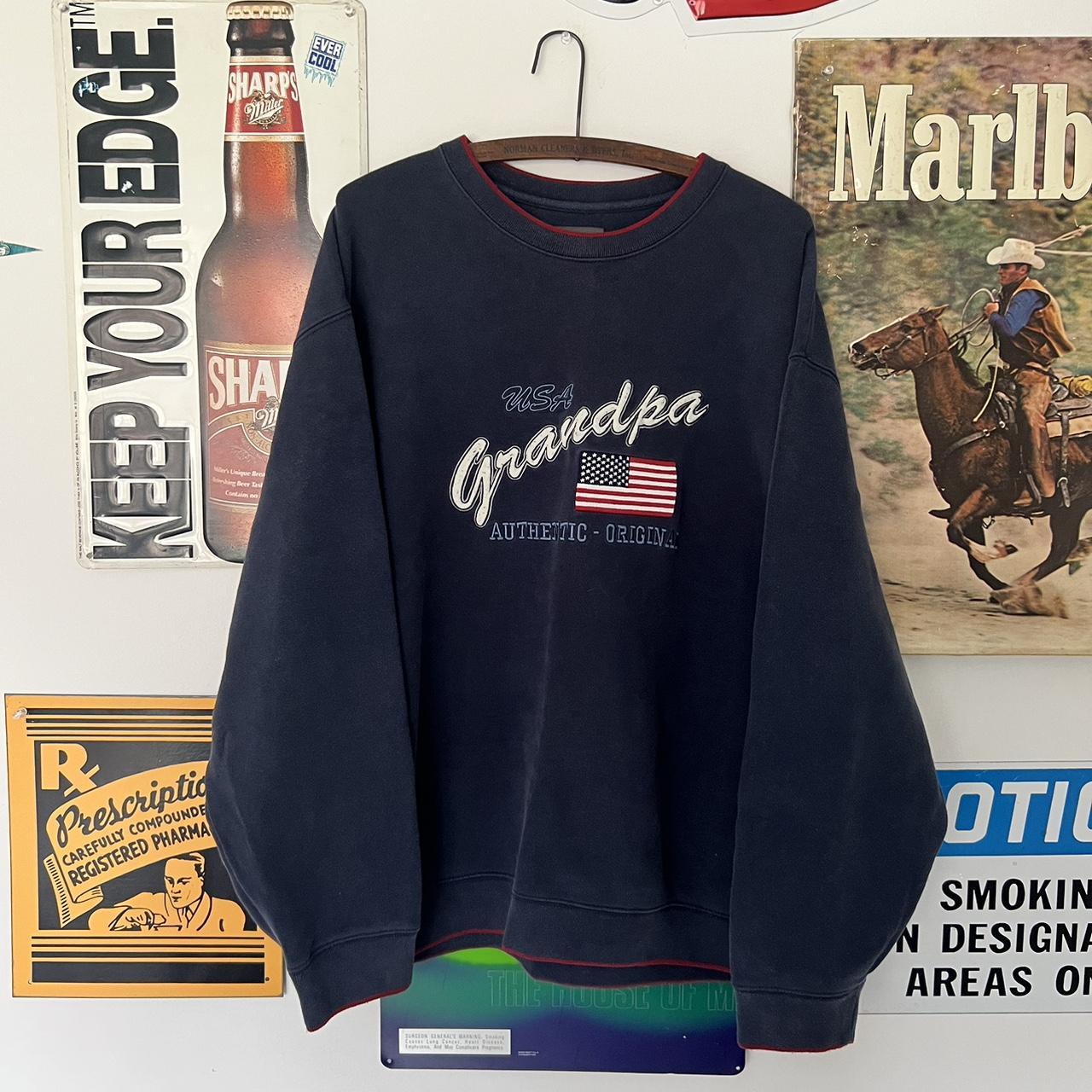 American Vintage Men's Navy Sweatshirt