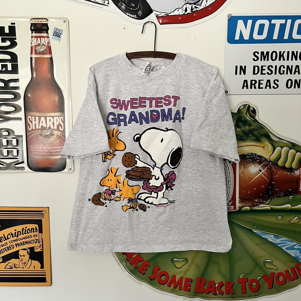 Vintage 1990s sweetest grandma peanuts essential t... Depop