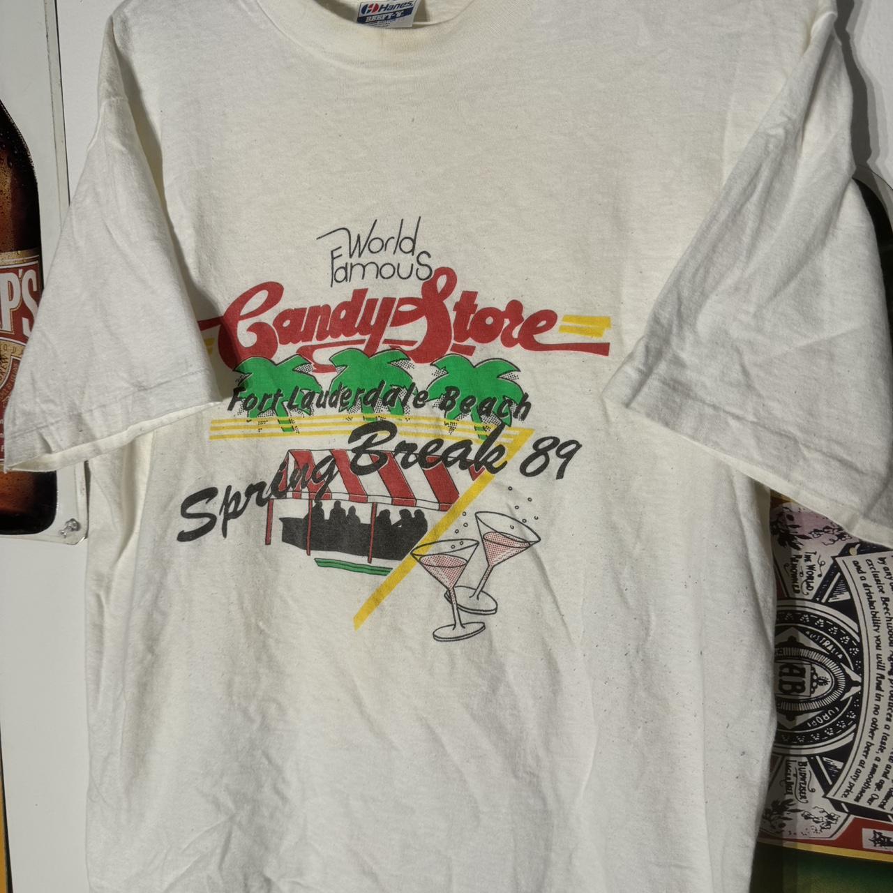 Vintage 1980s Fort Lauderdale Florida spring break t... - Depop