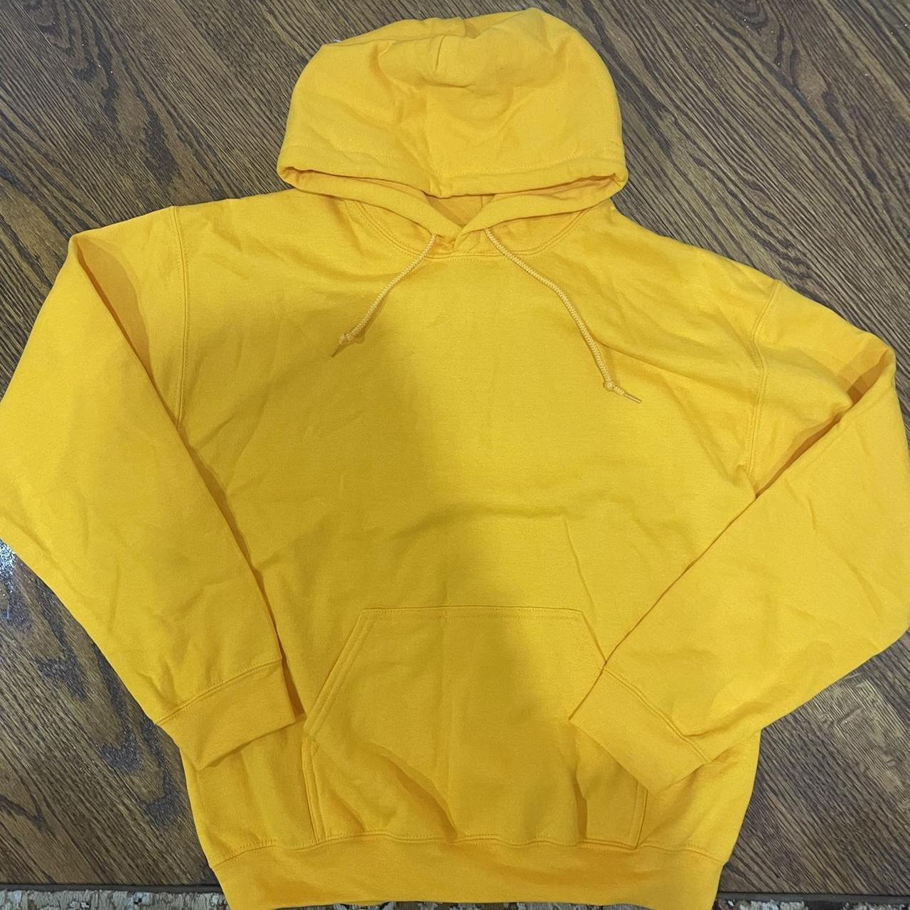 Women's Yellow and Gold Hoodie Depop