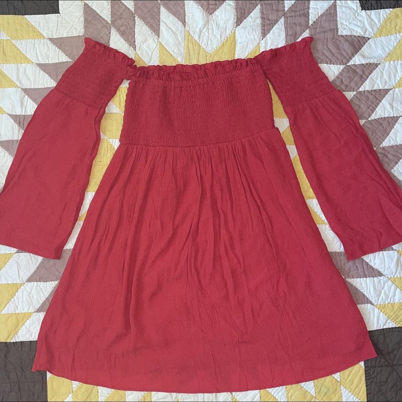 red orange bell sleeve babydoll style dress ️‍🔥 i am... Depop