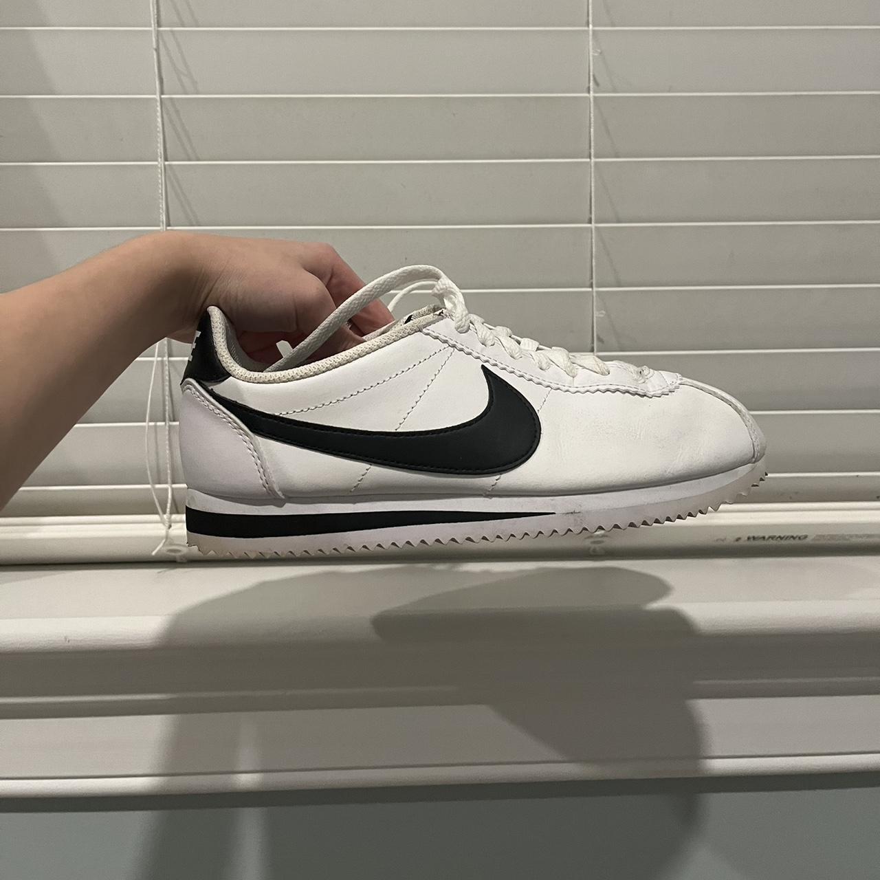 all white nike cortez womens