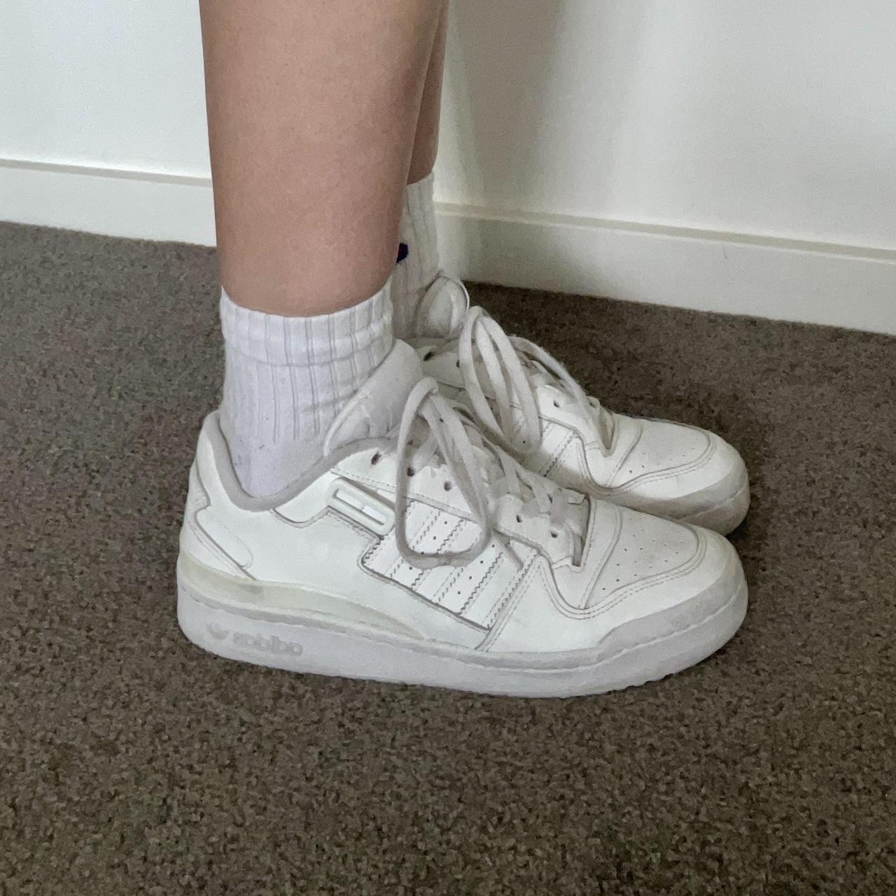 ADIDAS Forums Classic white trainers, are 2 years... - Depop