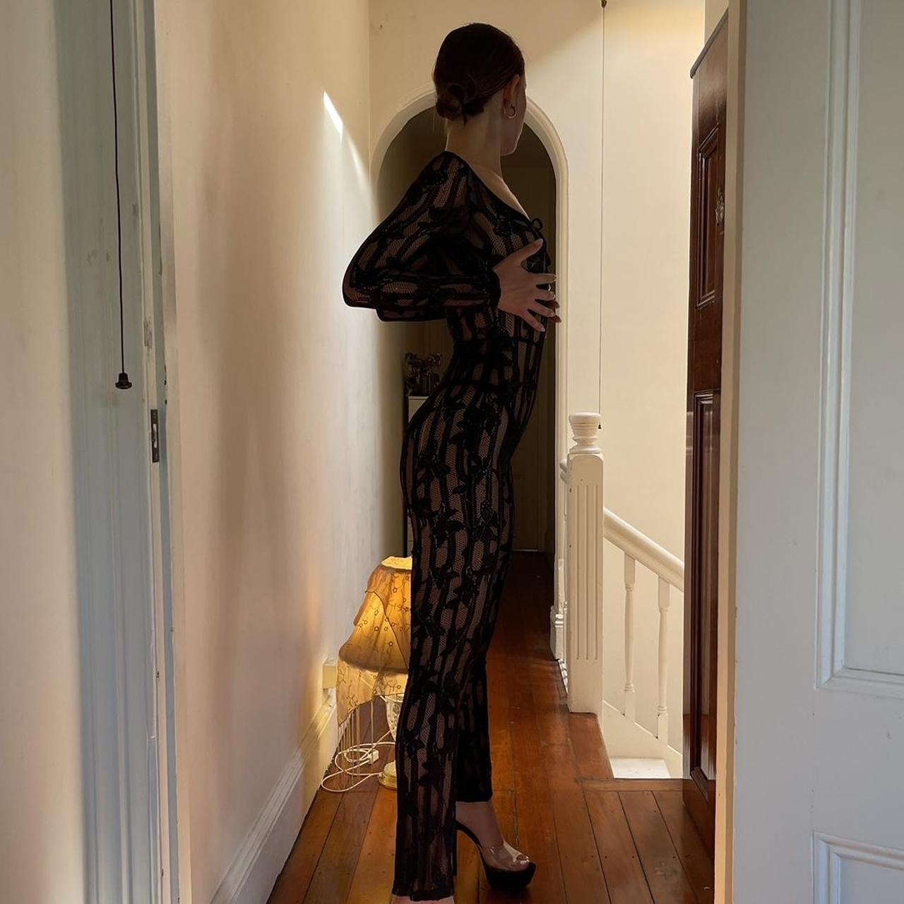 IAMGIA DEADSTOCK JUMPSUIT Black lace old collection... Depop