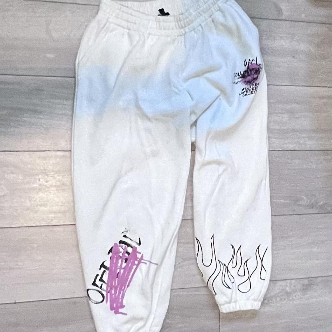 boohooman white joggers