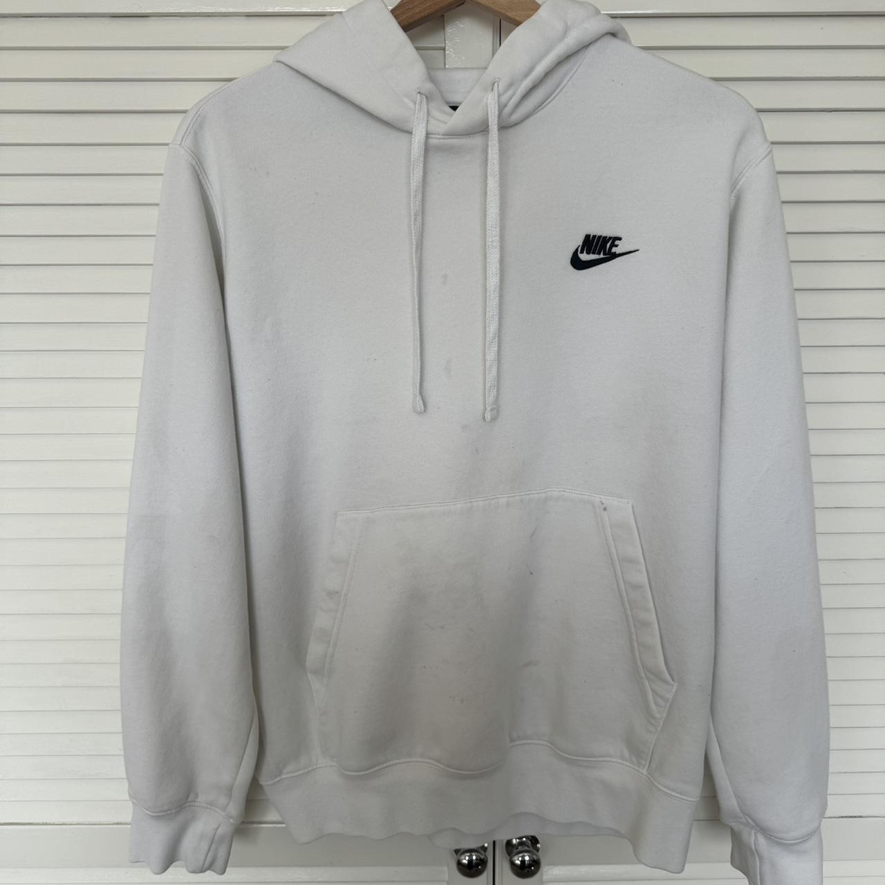 mens all white nike hoodie