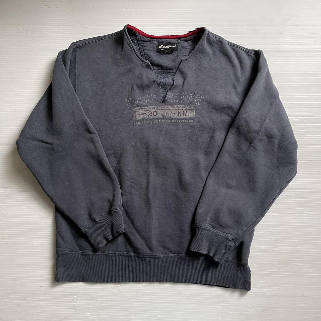 Eddie Bauer Men's Grey Sweatshirt | Depop