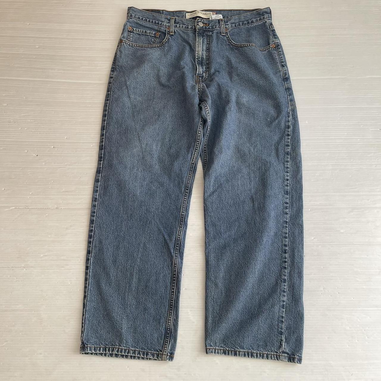 Vintage Y2K Levi’s 569 Jeans Denim Blue Mid Wash... - Depop