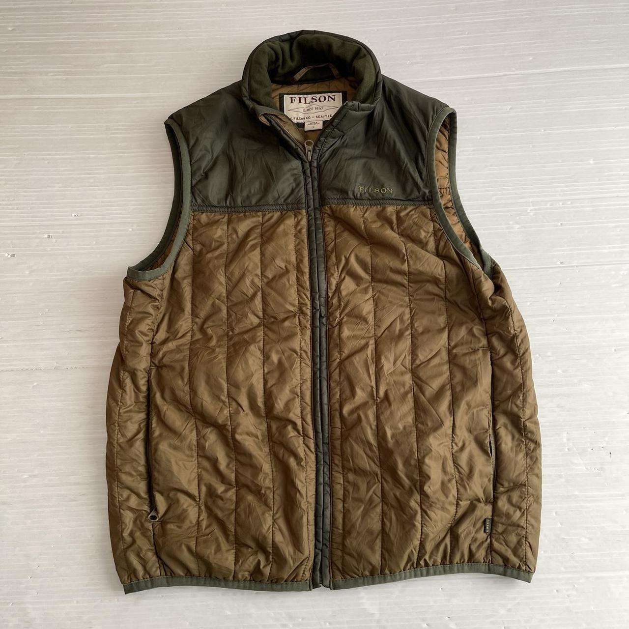 Men’s Filson Puffer Jacket Vest Quilted Primaloft... - Depop