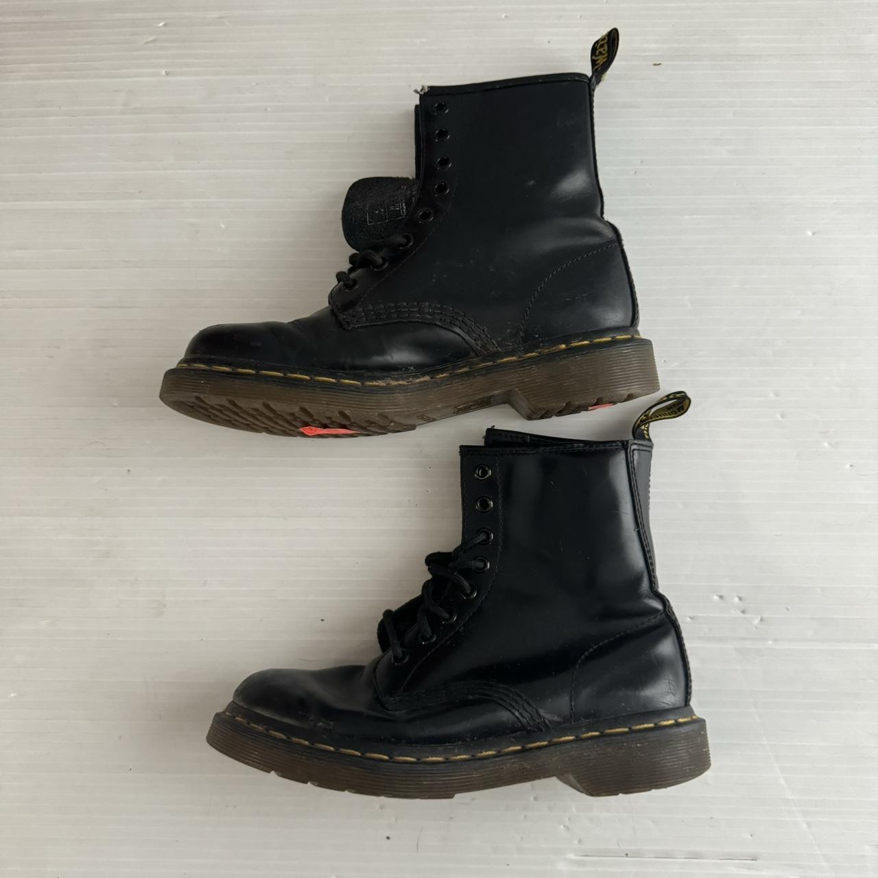 Doc Martens The original Black Boots Combat Leather... - Depop