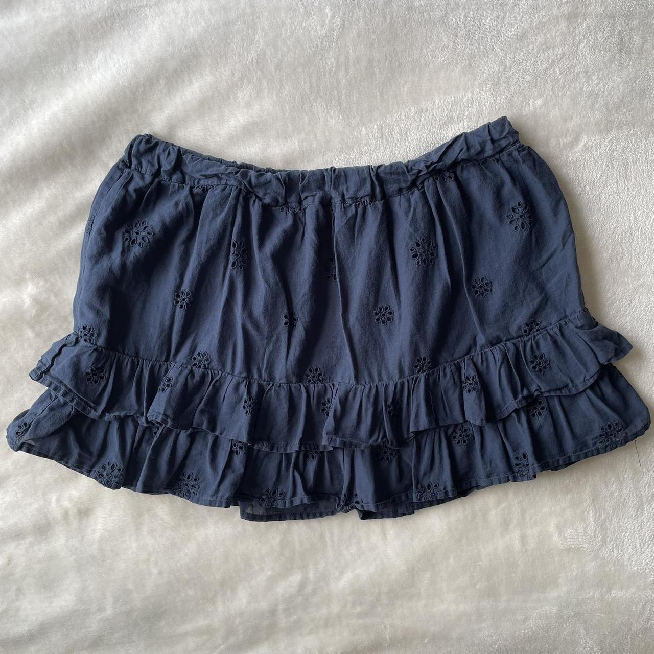 Navy blue baby ruffle skirt best sale