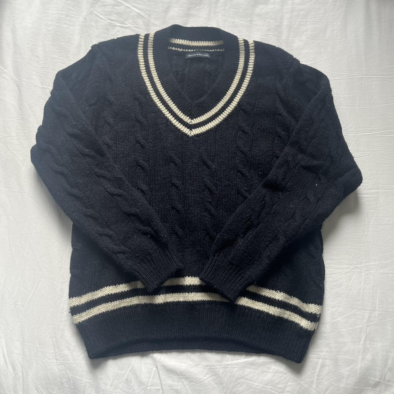 brandy melville nikki heavy wool stripe sweater, has... Depop