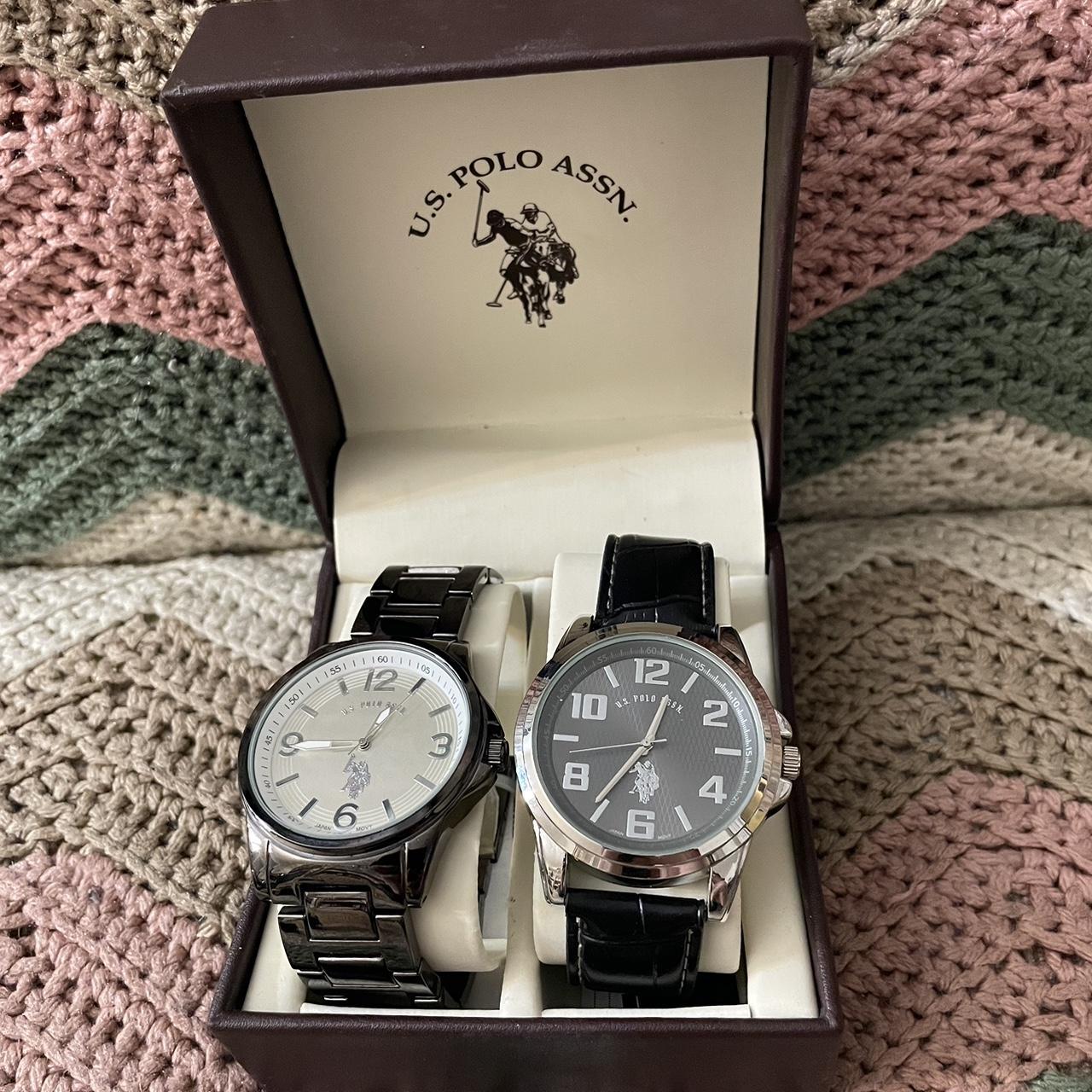 U.S. Polo Assn. Analog Watches Set Of Two Silver