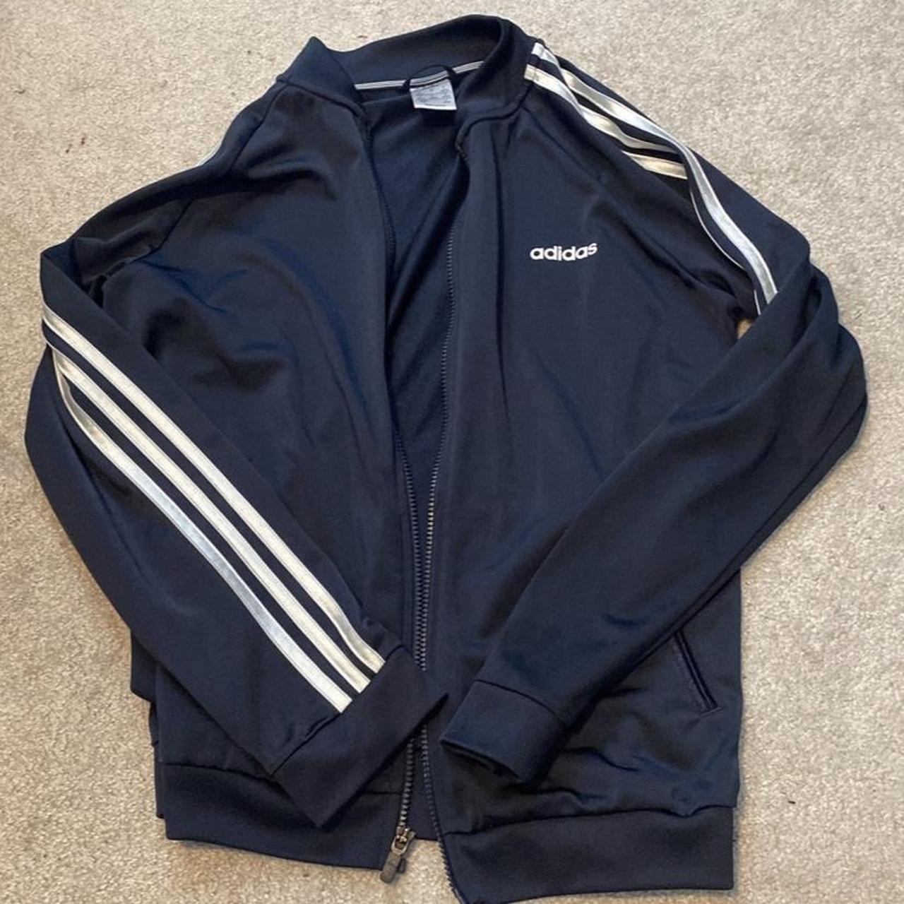 Adidas Women's Navy Jacket | Depop