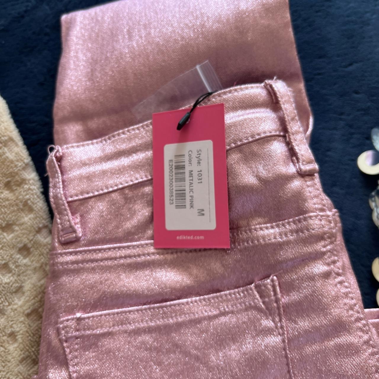 Edikted pink flare pants! Brand new with tags size... - Depop
