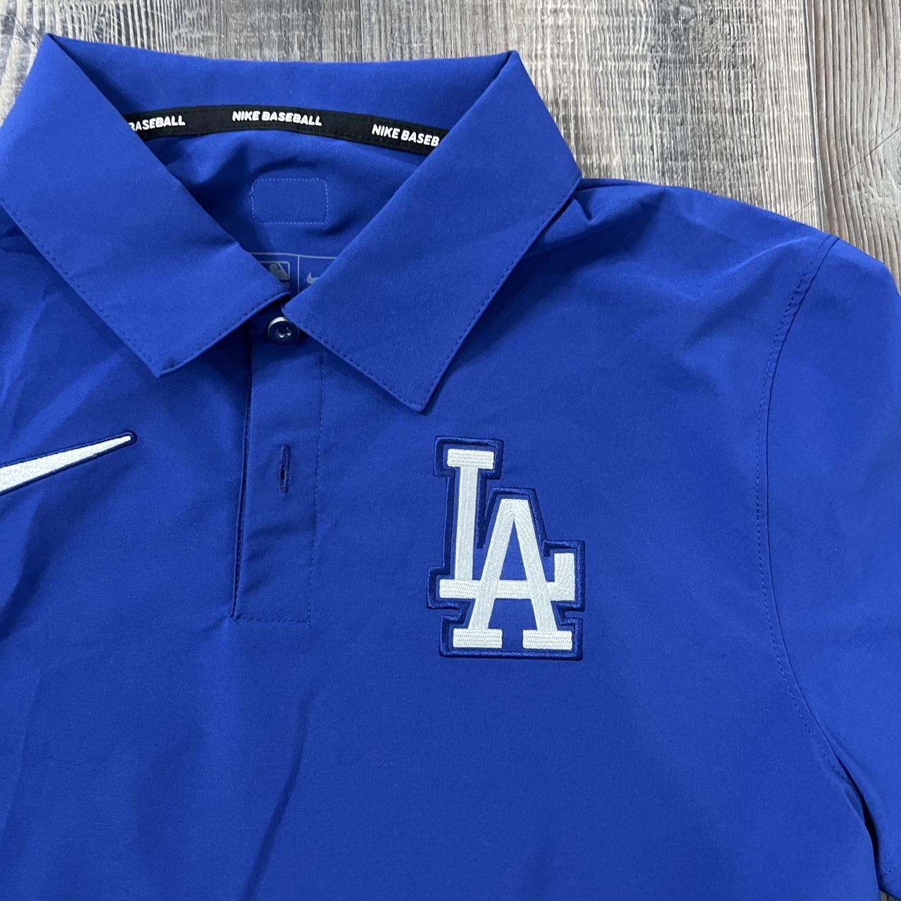 dodgers dri fit polo