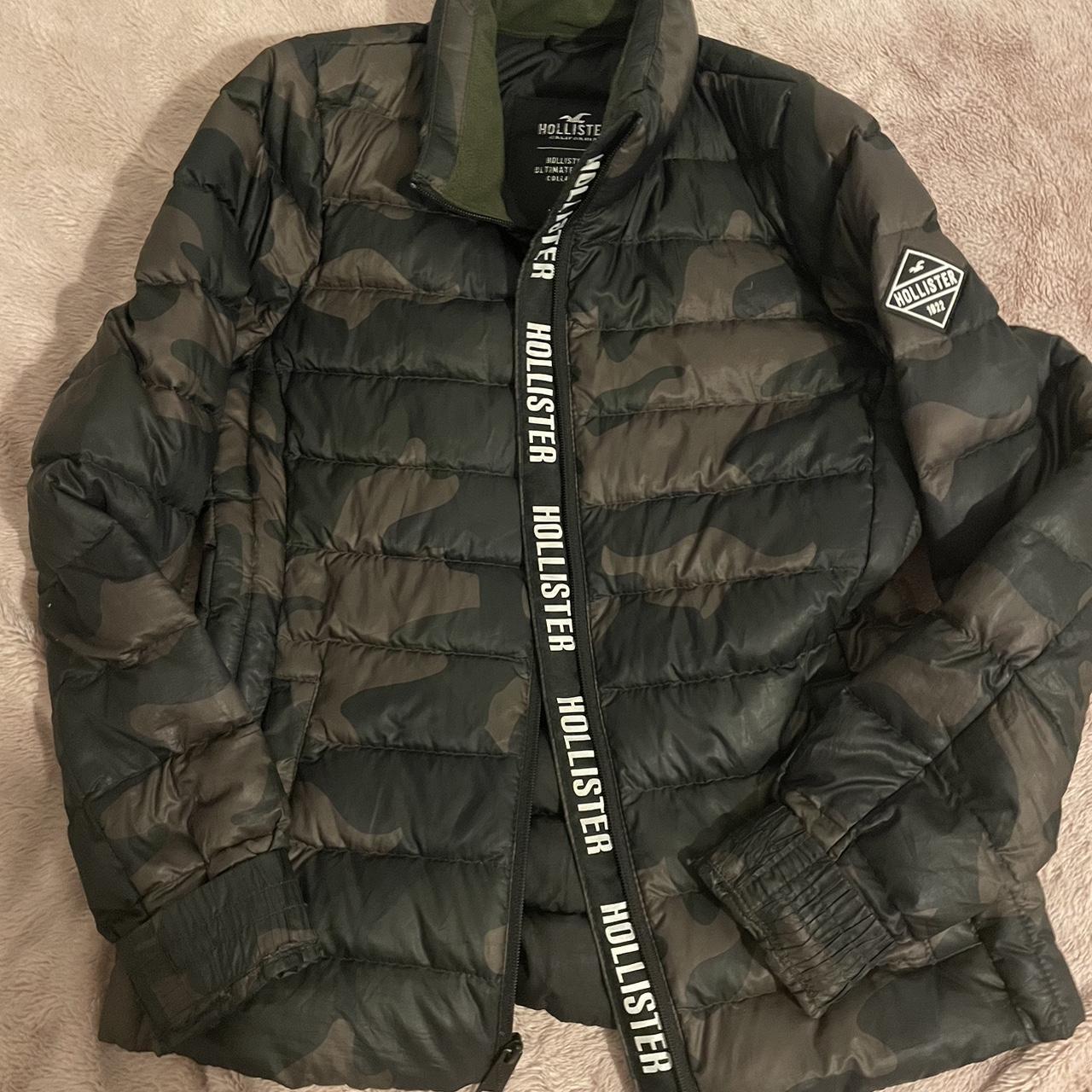 Hollister camo jacket womens online