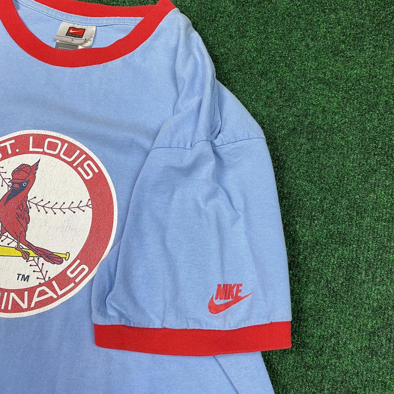 St.Louis Cardinals vintage baby blue jersey\shirt - Depop