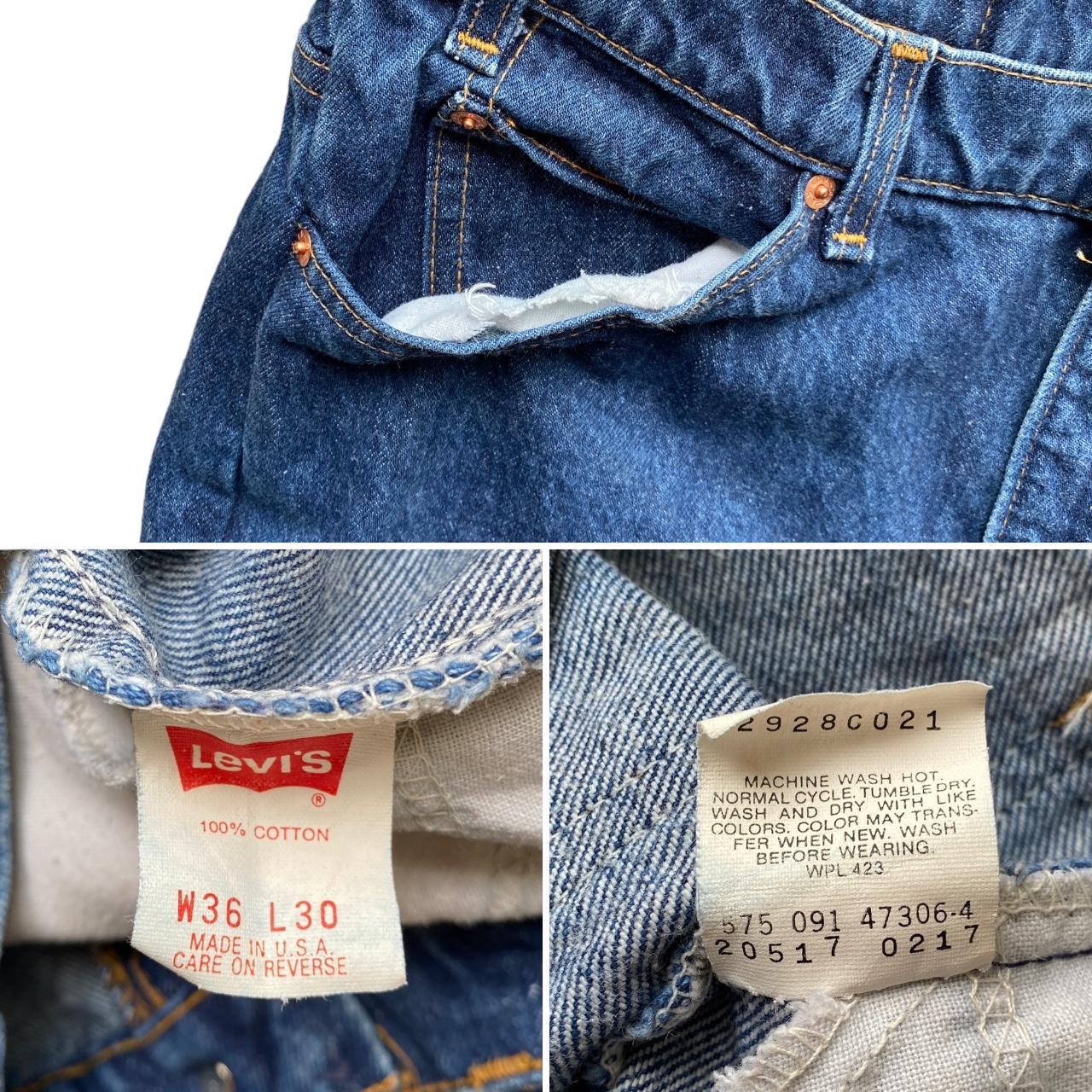 Vintage 90s Levi's 517 Orange Tab Made in USA Denim... - Depop