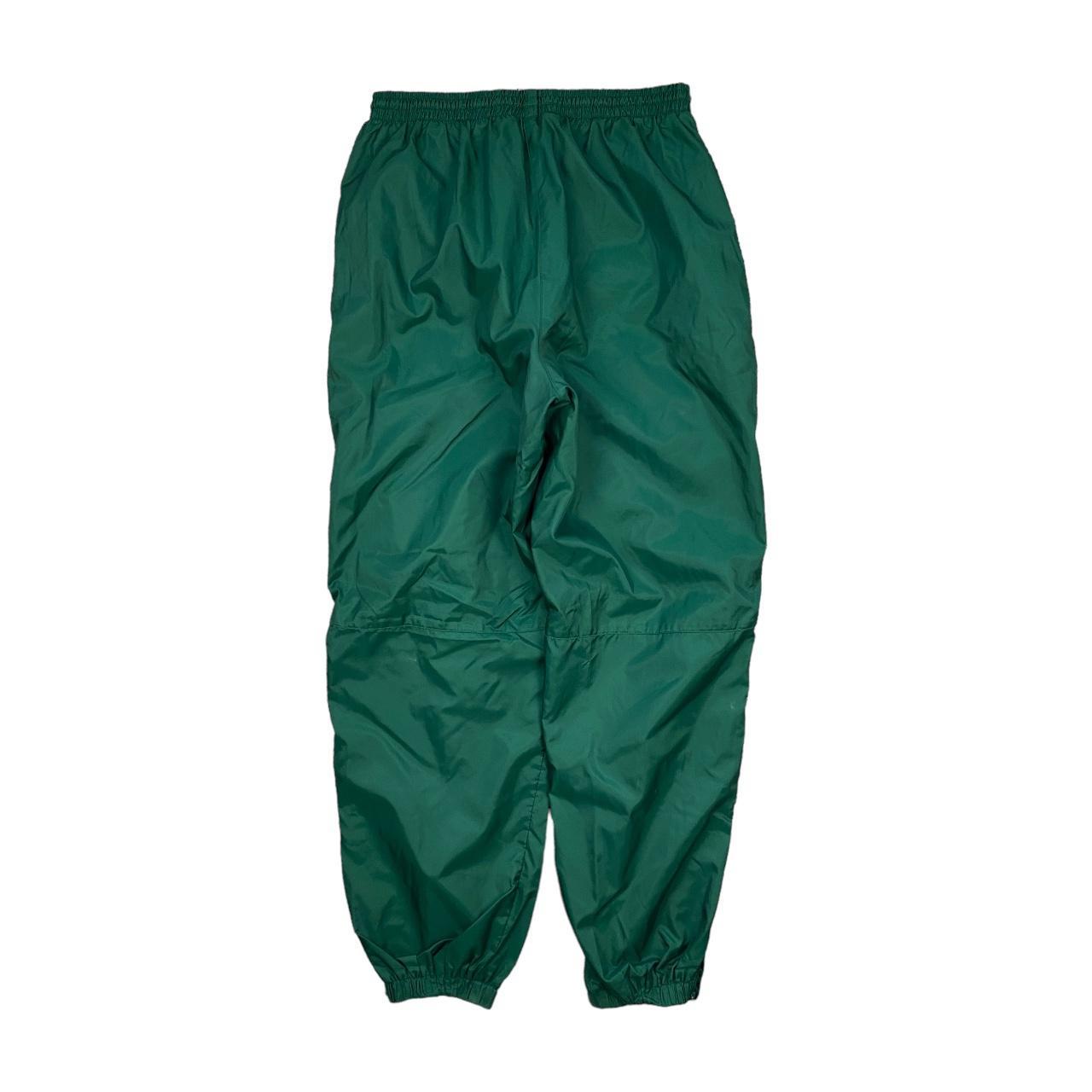 NWT Rare Adidas Vintage Nylon Forest Green Track Pants Youth Large