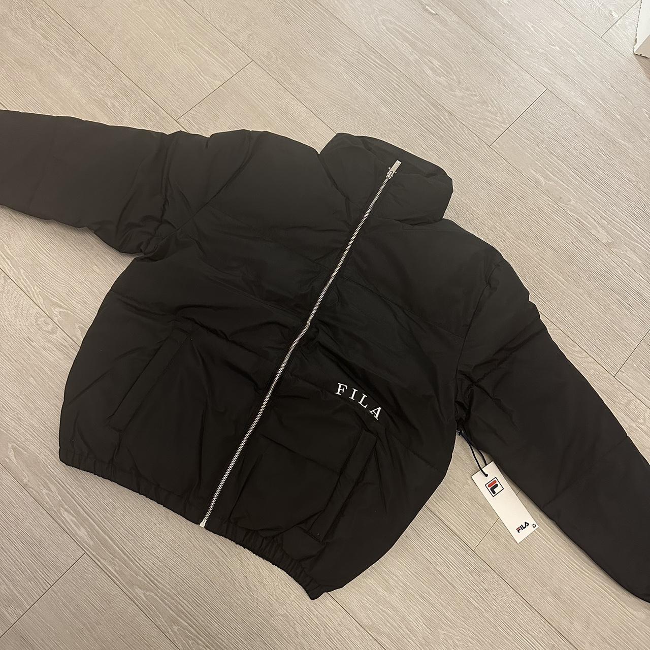 Fila puffer jacket Black zipped Unisex, Size