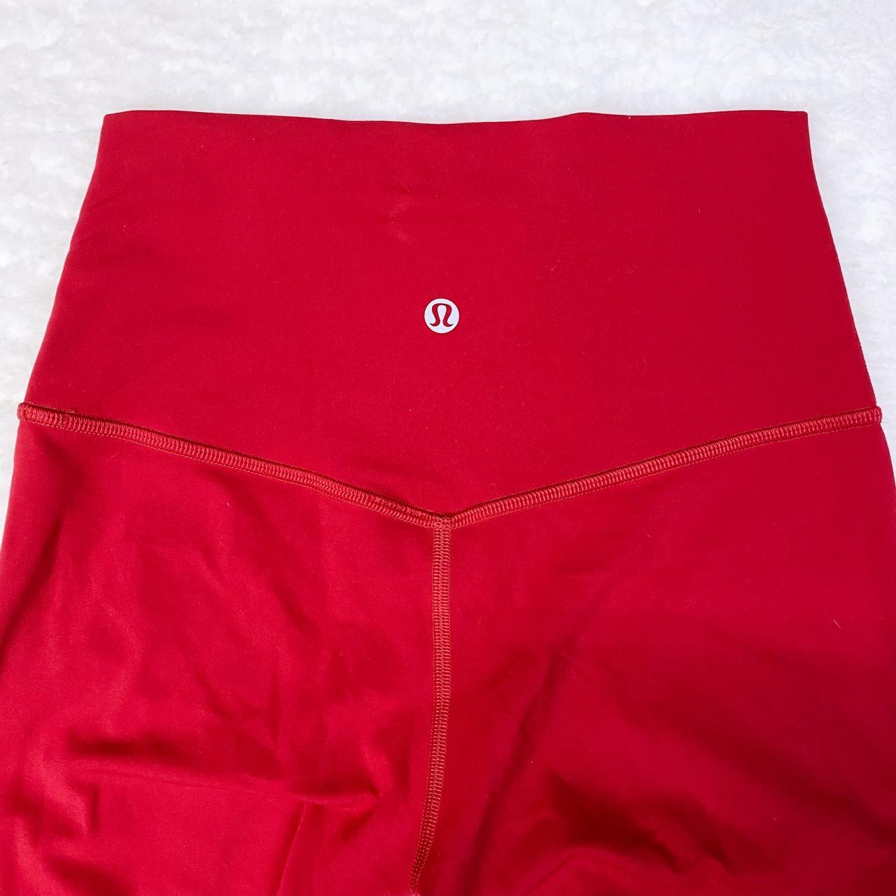 Lululemon Red Athletic Leggings • Size 4 lululemon... Depop