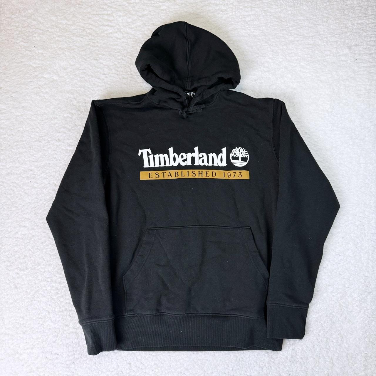 Black and gold timberland hoodie hotsell