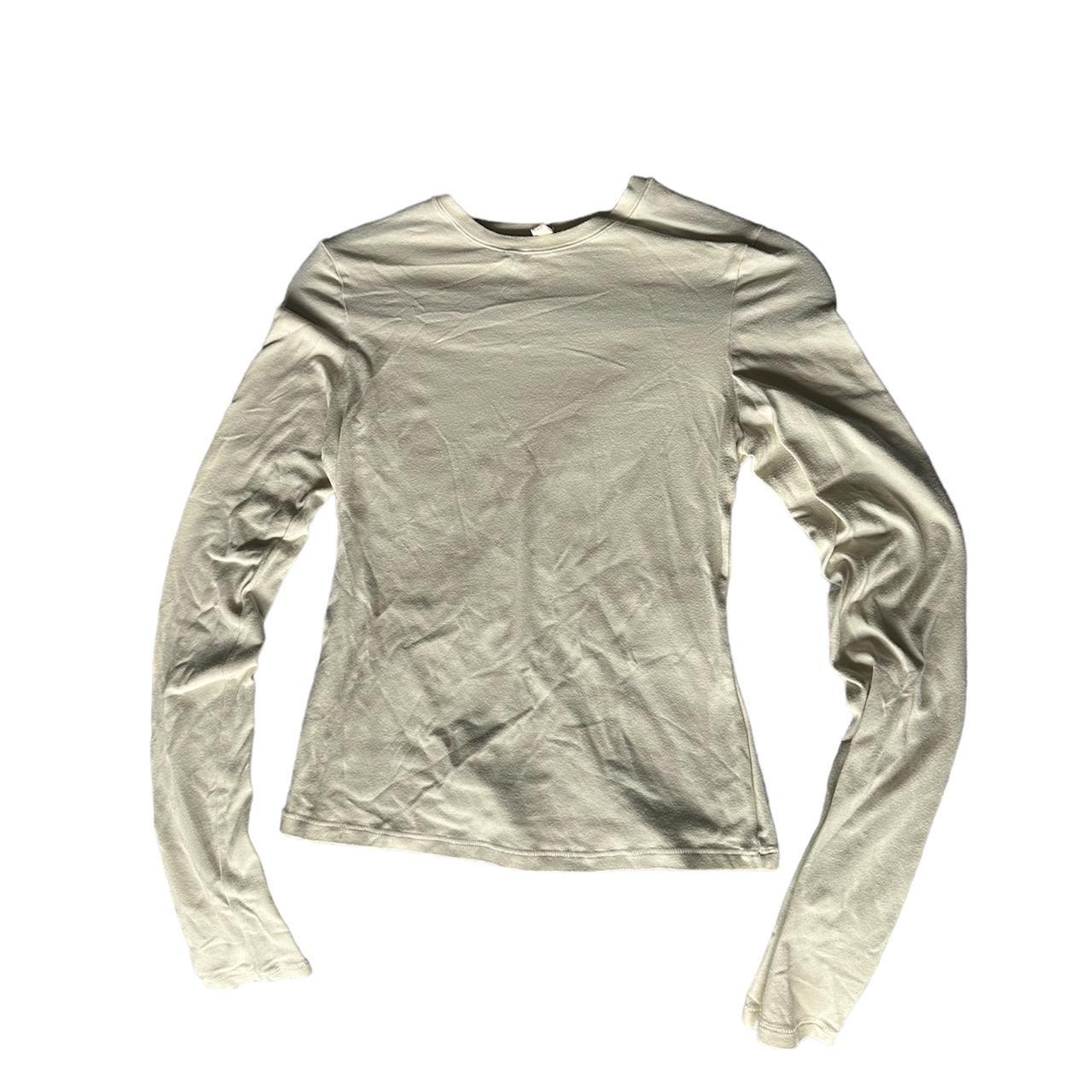 Skims Cotton Jersey Long Sleeve T-Shirt (brand - Depop
