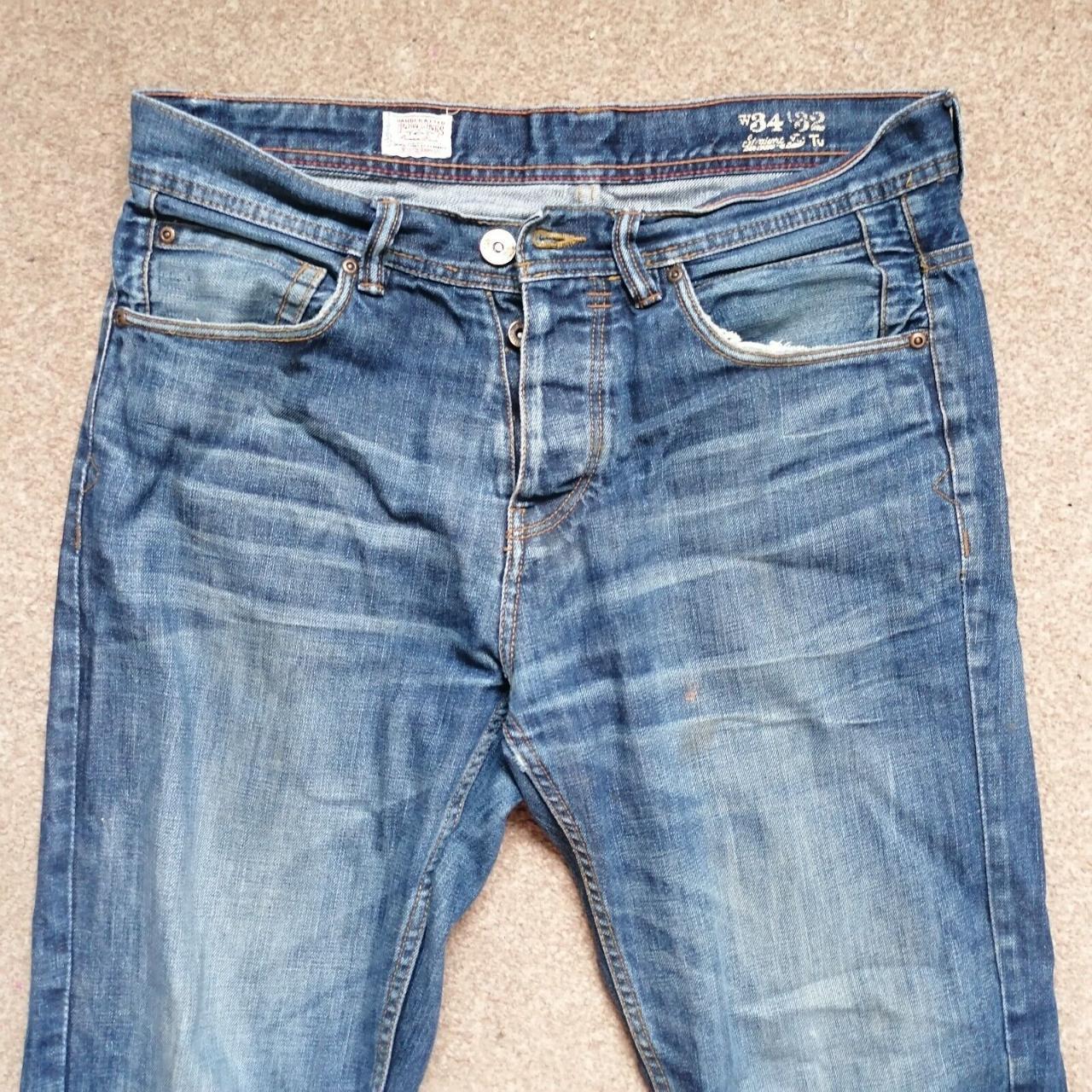 Clothing Clearance Sainsburys Mens Black Jeans TU Genuine Supply Co Blue  Straight Fit Denim Depop