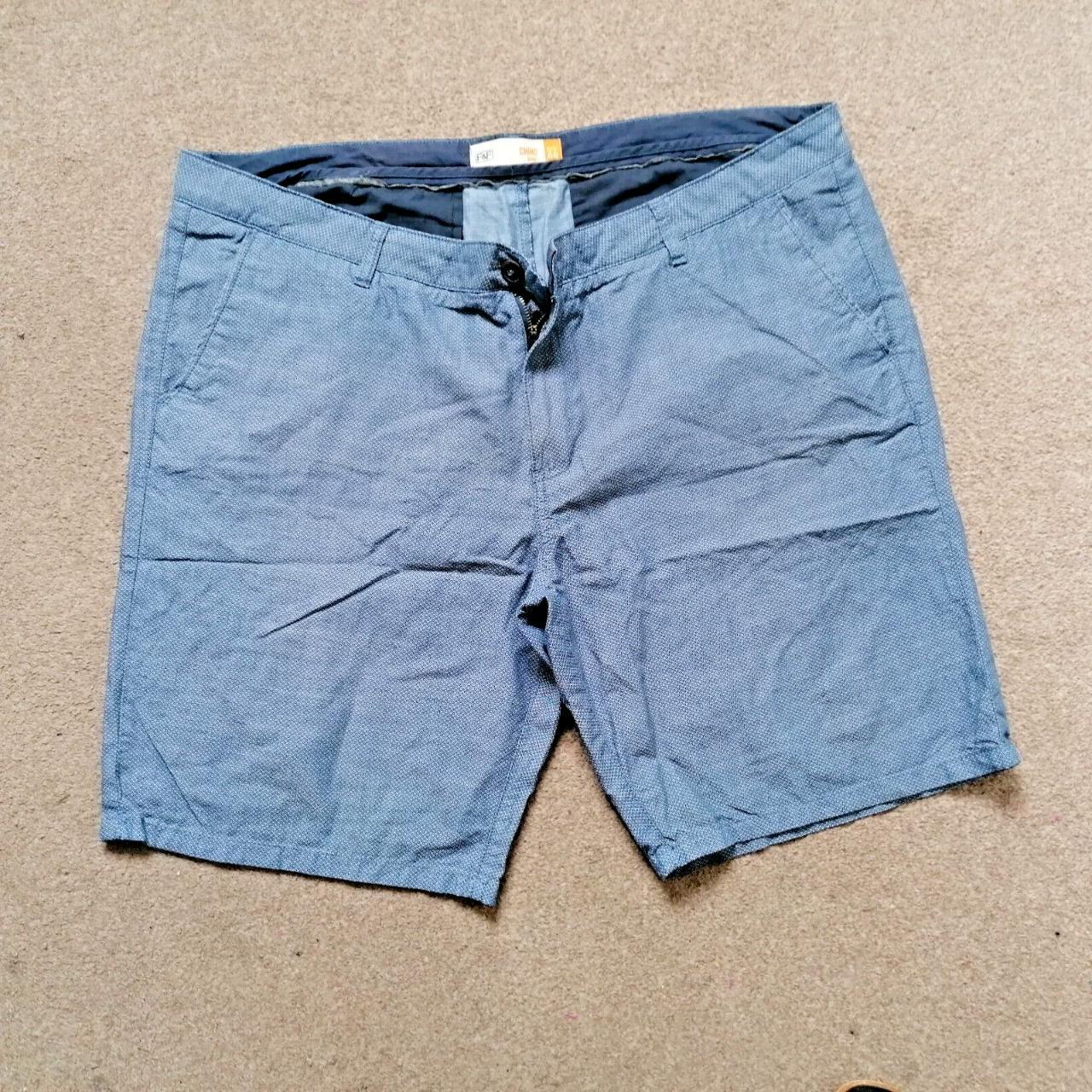 F F Blue Cotton Chino Shorts Size 44 All our items. Depop