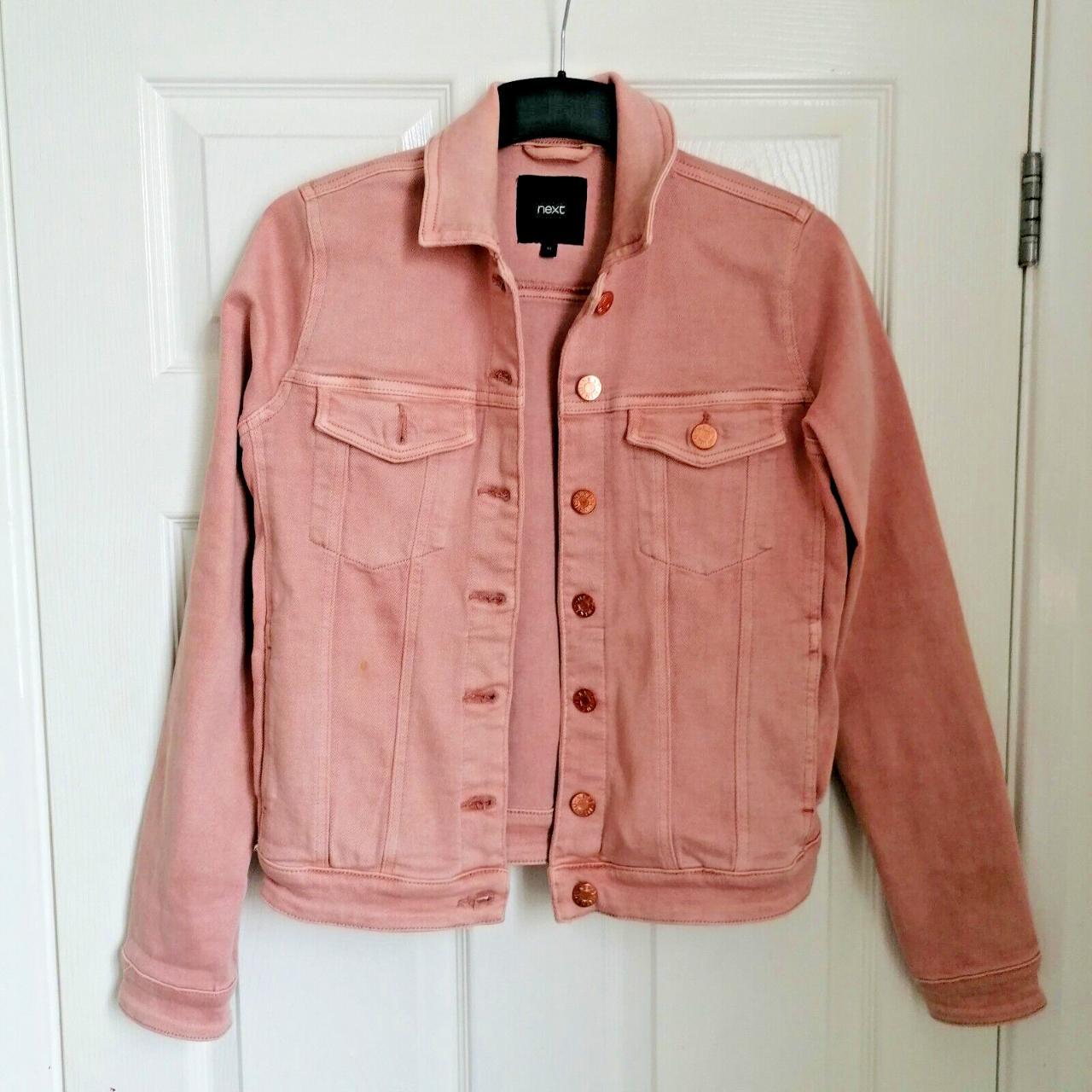 New Look Pink Denim Jacket Size 10 Pit to pit Depop