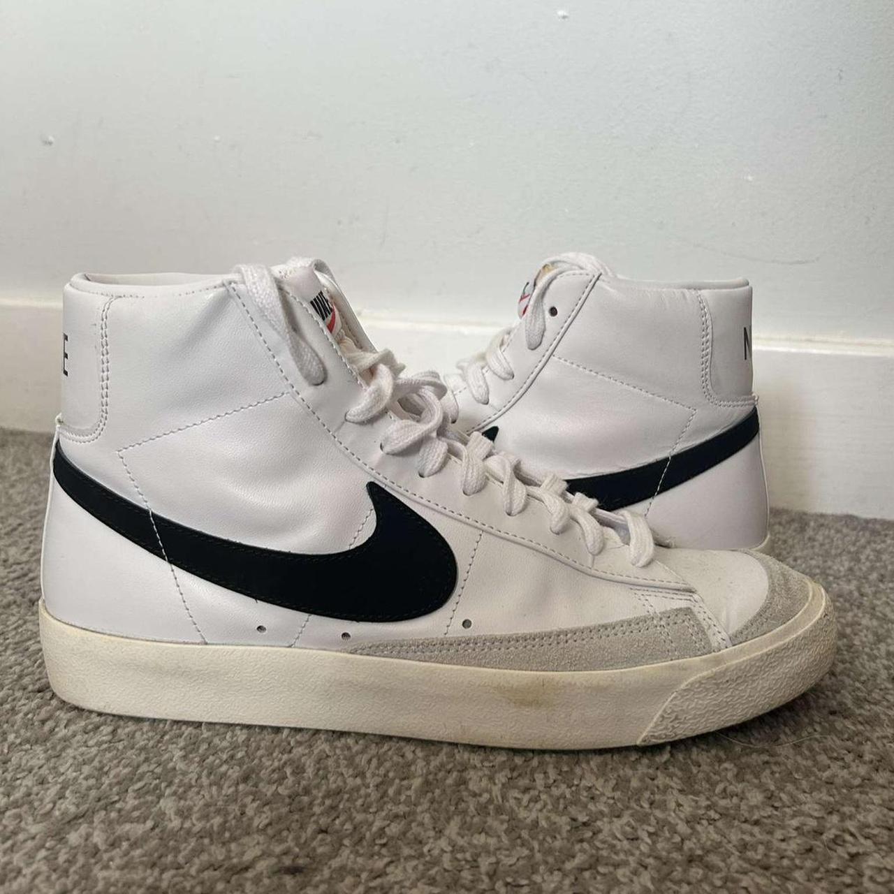 blazers nike black and white