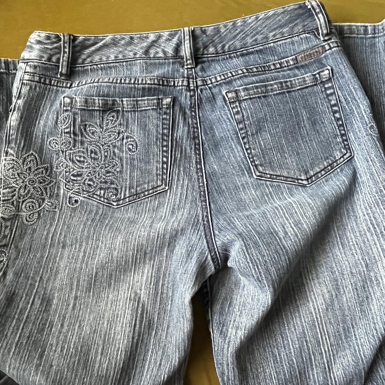 Earl Jeans Blue Stone Wash Bootcut Denim Jeans - Depop