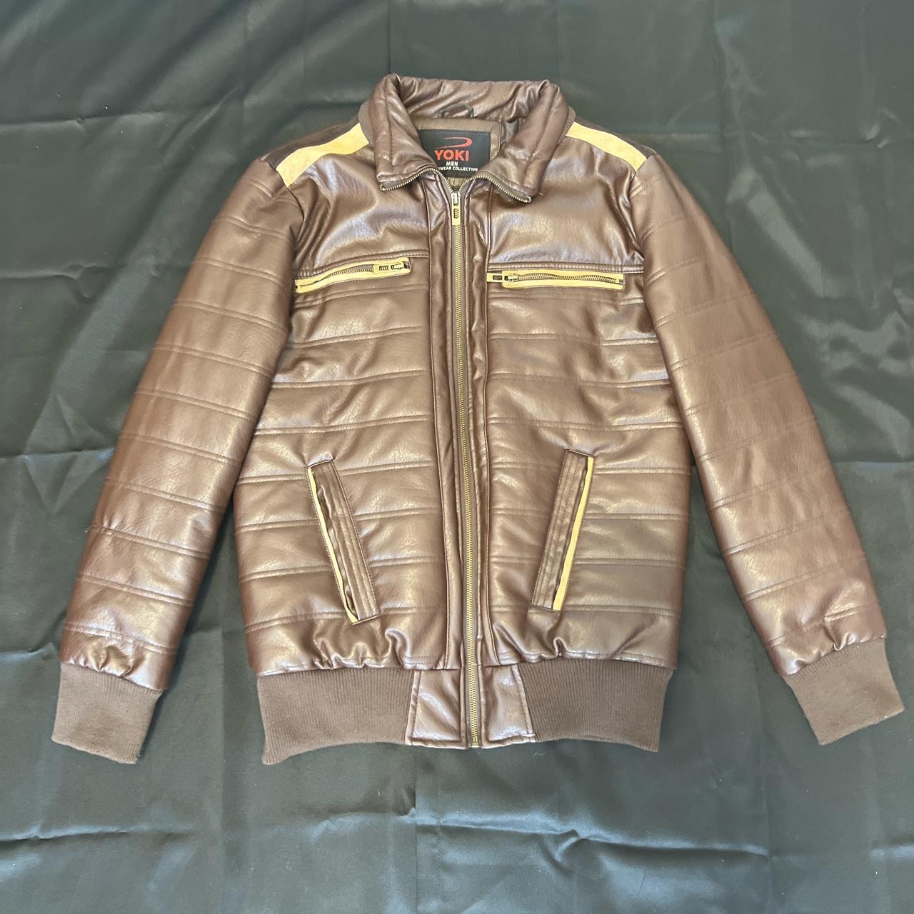 YOKI Leather Jacket Great condition... - Depop