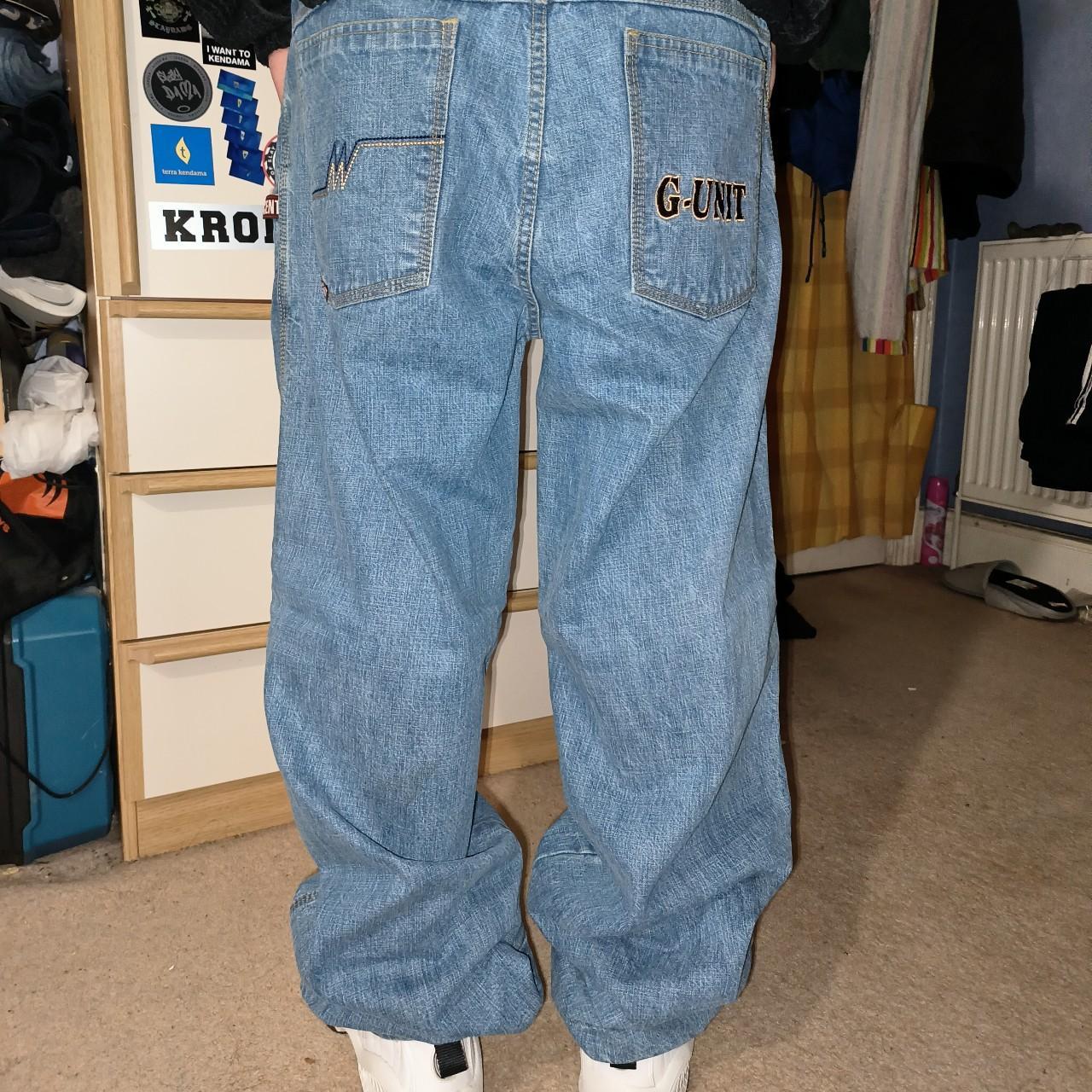 Rare 90s 50 cent jeans (G UNIT) 36w 34l Mad... - Depop