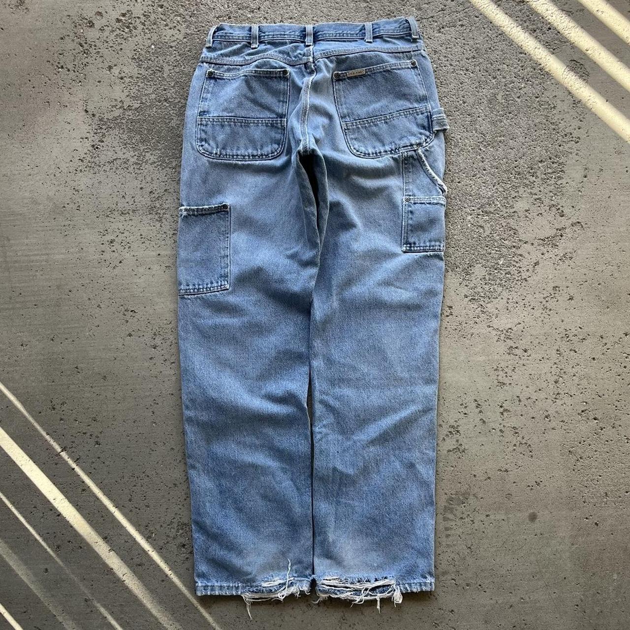 American Vintage Men's Blue Trousers | Depop