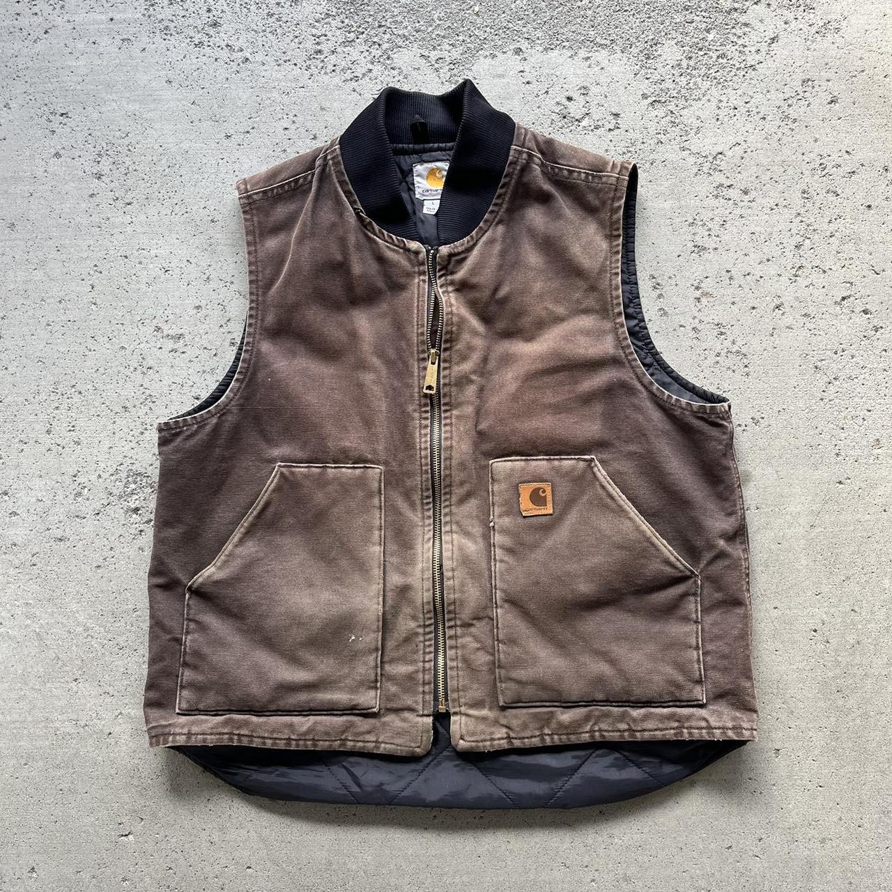 Carhartt Men's Brown Gilet | Depop