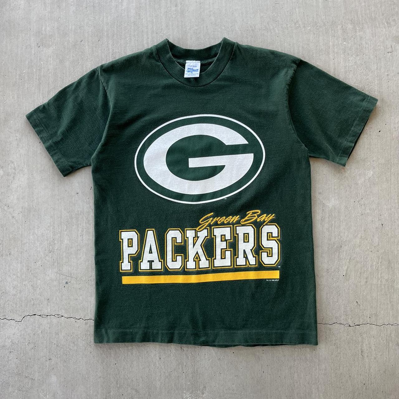 Vintage 1995 Green Bay Packers tee. 3/4 sleeve. - Depop