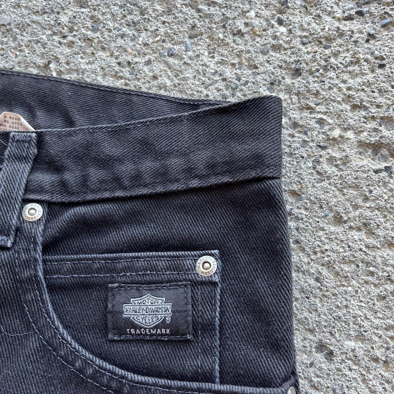 Vintage Harley Davidson Denim Pants •Mens 28x32... - Depop