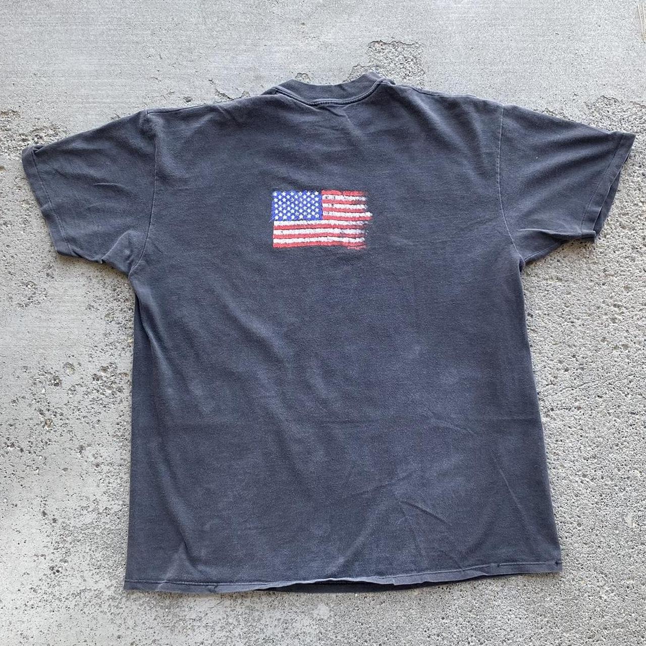 Vintage 1990 American Flag T-shirt •xl (see - Depop