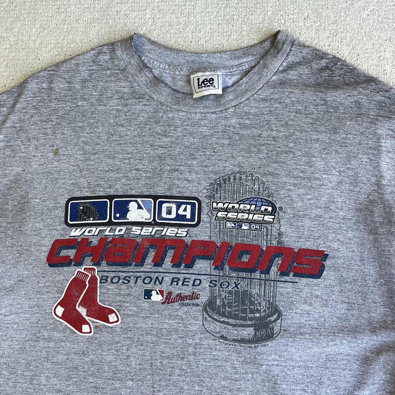 Vintage 2004 Boston Red Sox Tee Shirt Size XL Red - Depop