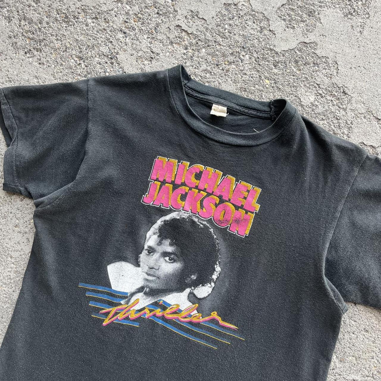 Vintage Michael Jackson Thriller t-shirt. Shirt is - Depop