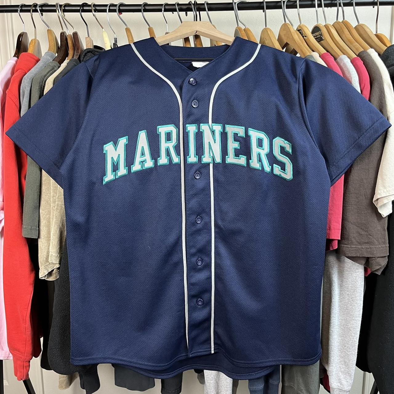 Vintage 90's Seattle Mariners baseball jersey. Super - Depop