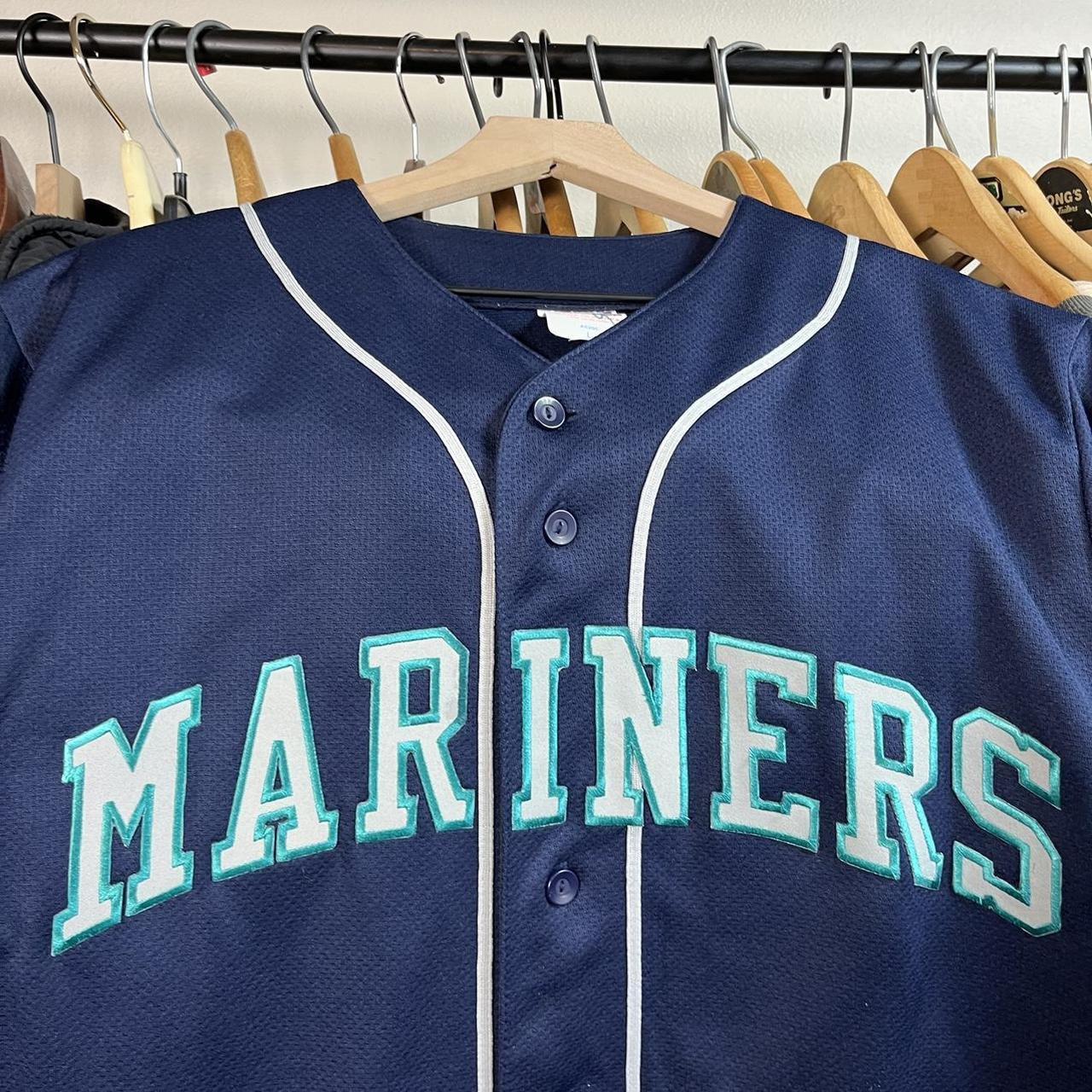 Vintage Seattle Mariners Jersey •Large (see - Depop