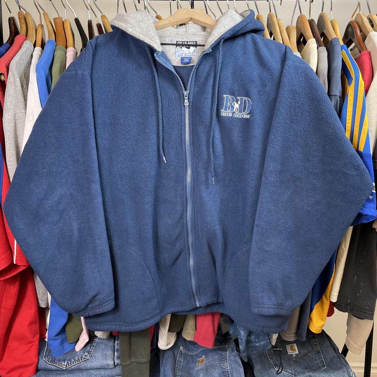 Vintage Big Dogs Fleece Hoodie •Large (see... Depop