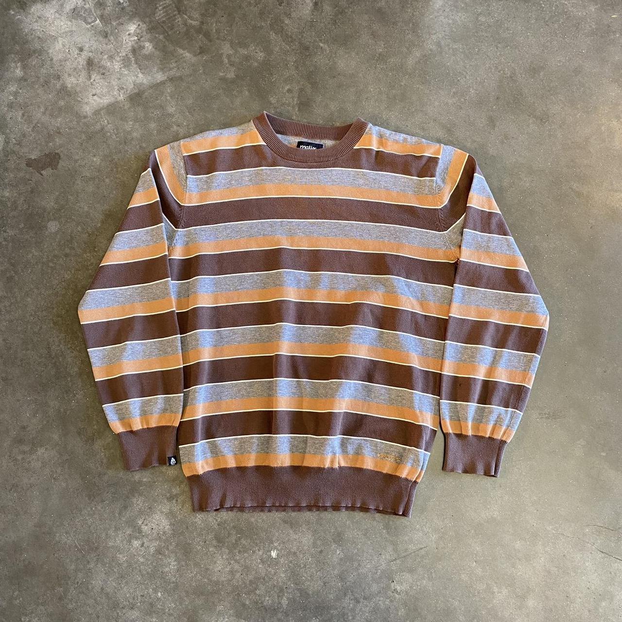 2000s Matix Y2K Striped Sweater •L