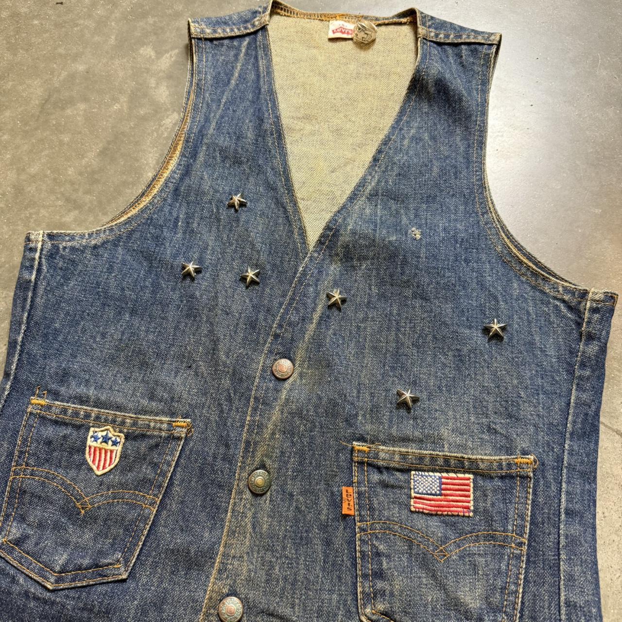 Levi's Men's Vest - Blue/Navy - S – Vintage 70s L… - image 2