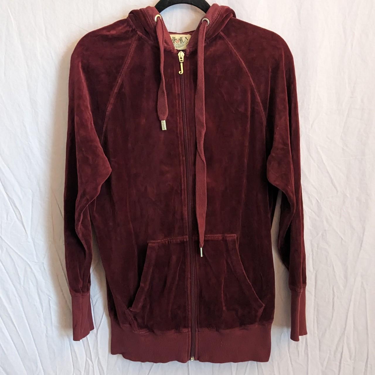 long juicy couture velour zip up signature J zipper... Depop