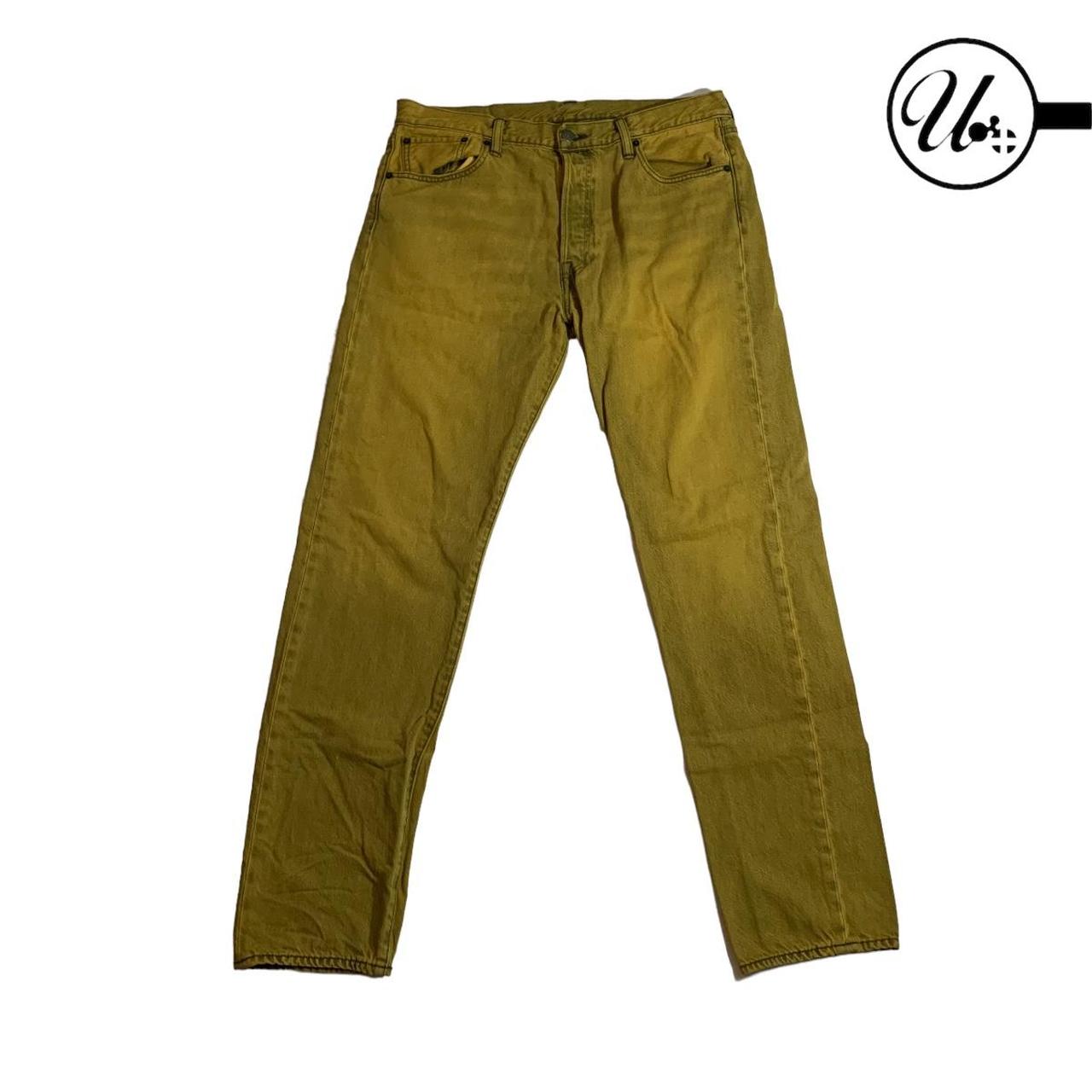 Levi's Men's Yellow Jeans Depop